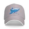 Cute Blue Whale Baseball Cap Women Unisex Hat Adjustable Outdoor Baseball Caps Sun Hat