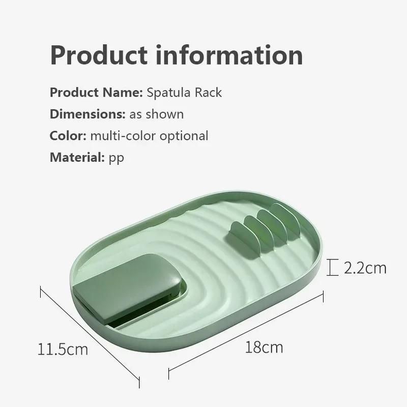 Kitchen Household Plastic Pan Pot Cover Lid Rack Stand Spoon Holder Collapsible Support Multifu Storage Drainage Racks Accessory