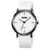 SKMEI 2050 Silm High Hardness Glass Quartz Wristwatch Men Waterproof Silica Gel Band Male Clock Reloj Hombre Men's Quartz Watch