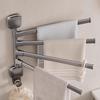 New Suction Cup Towel Rack Rotatable 2/3/4/5-Rod Towel Holder Aluminum Wall Mounted Towel Hanger Kitchen Bathroom