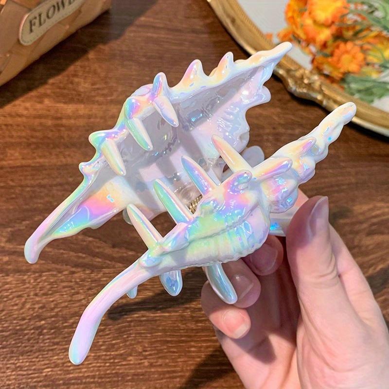 2Pcs Fashionable Conch Hair Clip -Hairstyle Secure Hold for Travel, Beach, Commuting & Daily Use - Perfect Gift for Women, Beach Accessories
