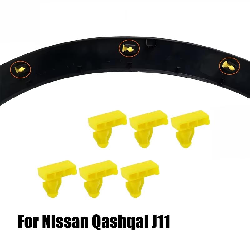 18PCS/Set Wheel Arch Flare Trim Moulding Clips Front Rear Wing Moulding Retainer For Nissan Qashqai J11 76847JG00A 768474EA0A