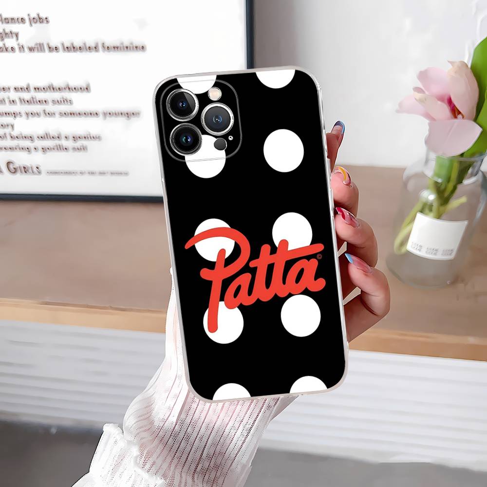 Fashion P-patta For iPhone 17 16 16e 15 14 13 12 11 Pro Max Mini Plus Phone Case