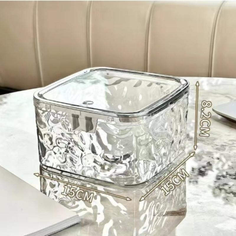 

High end transparent acrylic multifunctional storage box, hair accessories, rubber bands, jewelry storage, cotton swab storage