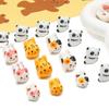 Ceramic Vertical Hole Hand-painted Beads Loose Spacer Charms for DIY Bracelet Necklace Jewelry Making Accessories