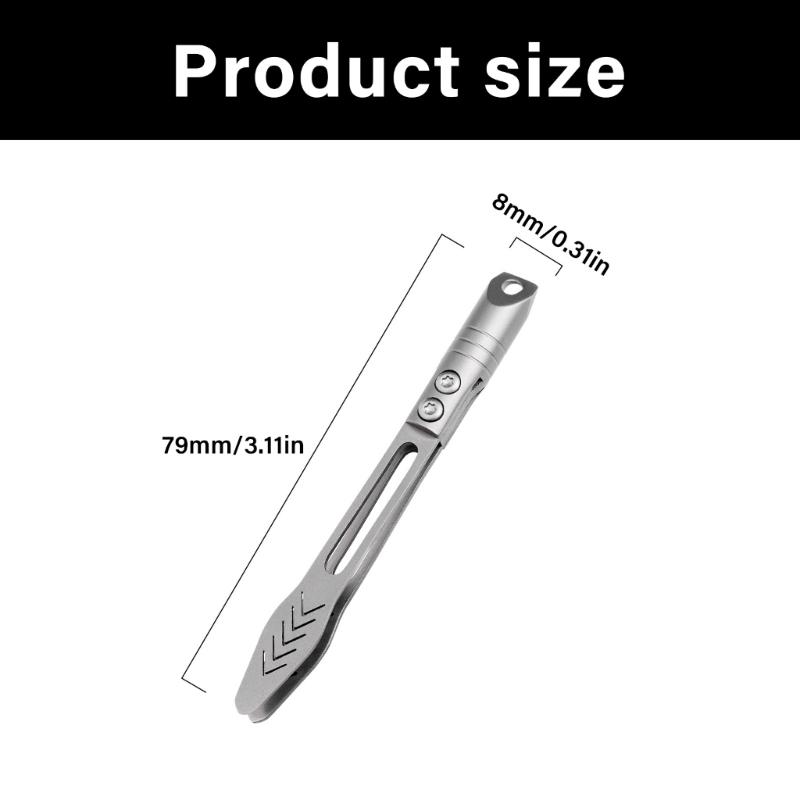 Alloys Precisions Tweezers Keychains Multiple Use Tool for Crafts Electronics and Cosmetic Applications
