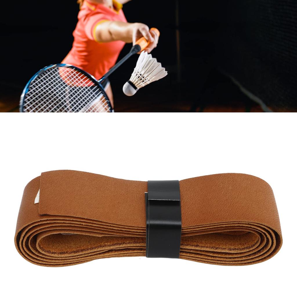 Breathable Badminton and Tennis Grip Breathable for and Tennis Rackets Tape, Breathable, Easy-to-Grip, Golf, Badminton, (Brown)