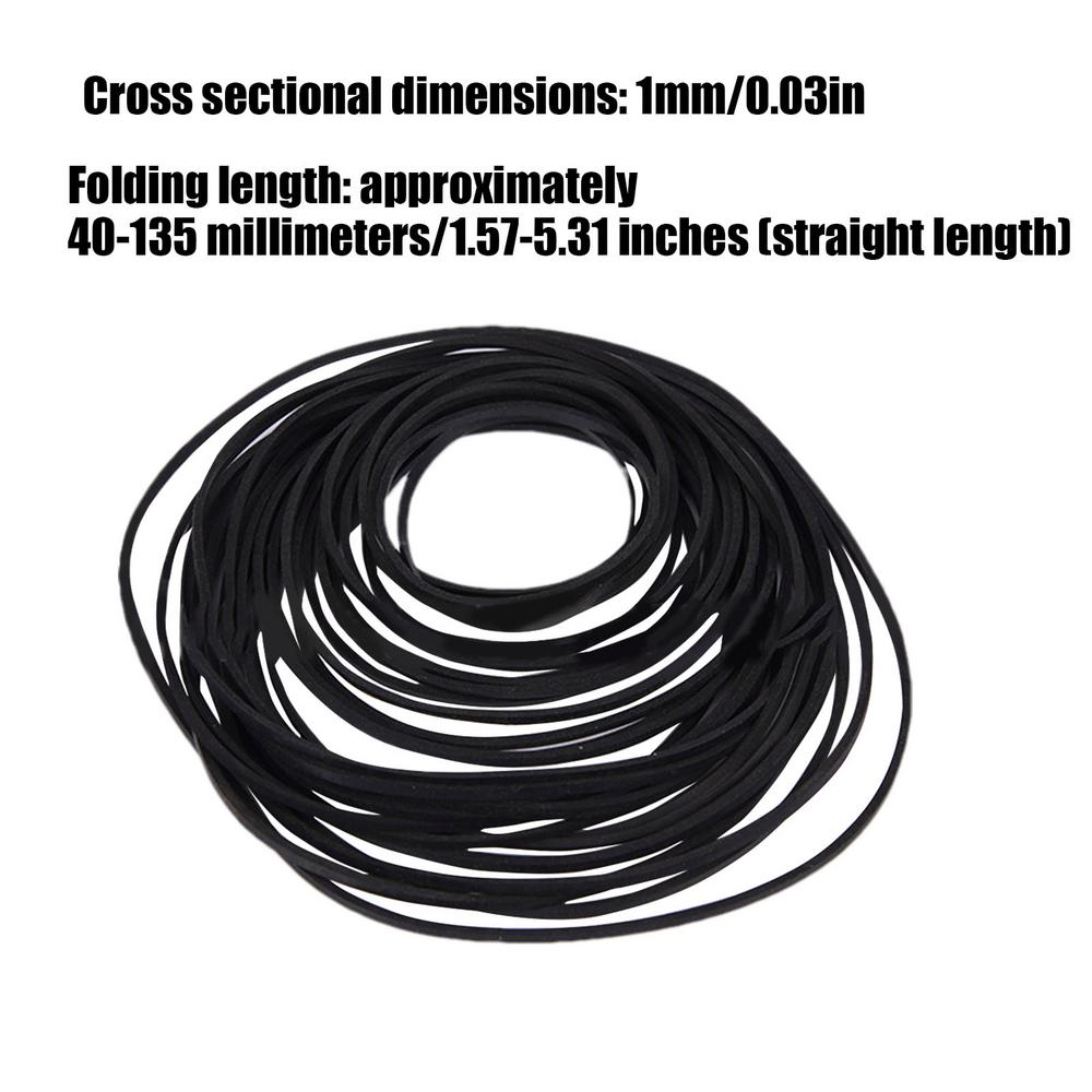 30 stk Universell Miks Erstatningsgummi CDDVD Gummireim Platespiller Nytt Assortert Belte Kassettopptaker Kassettbånd