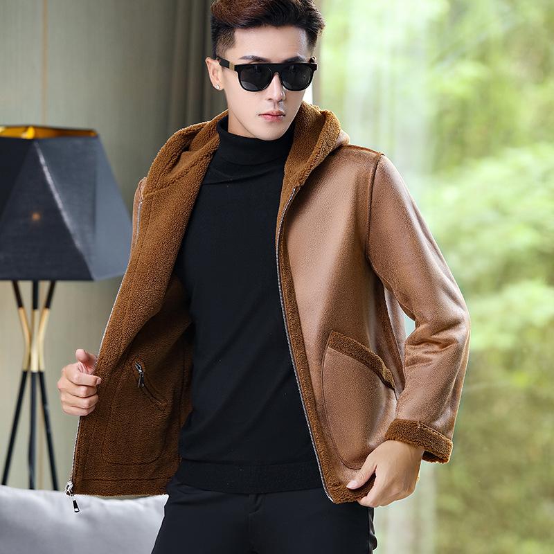 

Утолщенная молодежная хлопковая повседневная свободная куртка на молнии в модном стиле 5XL коричневый