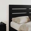 Headboard In Black Oak Effect Made of Wood Based Material