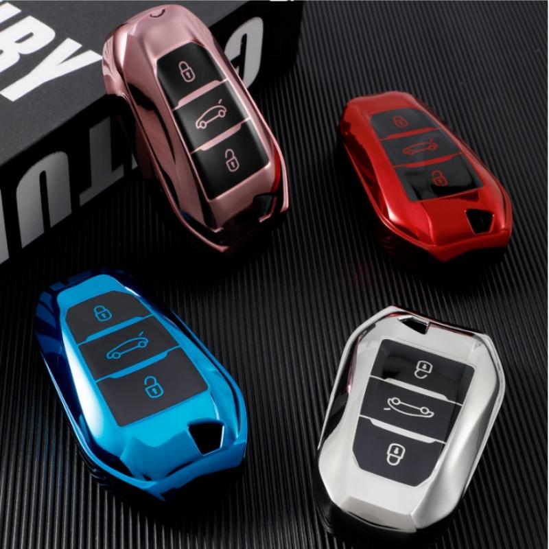 Luxury Car Key Case Cover For Peugeot 2008 3008 4008 5008 308 408 508 Keychain
