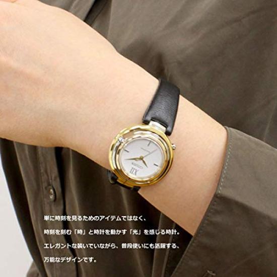 Citizen L Arcly Series Design Black EM0656-23A Eco-Drive Kanon-inspired Women's Watch,