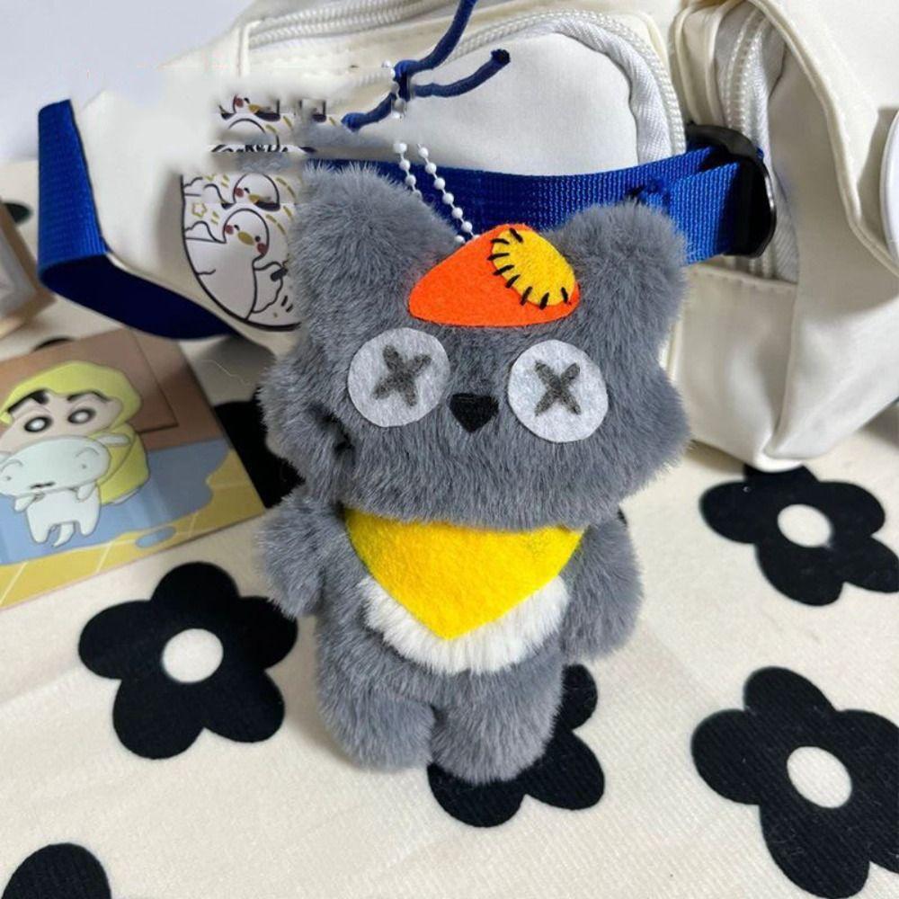 

Подвеска Grey Wolf Chubby Comfort Push To Sound Плюшевый брелок для ключей Grey Wolf Подвеска для школьной сумки