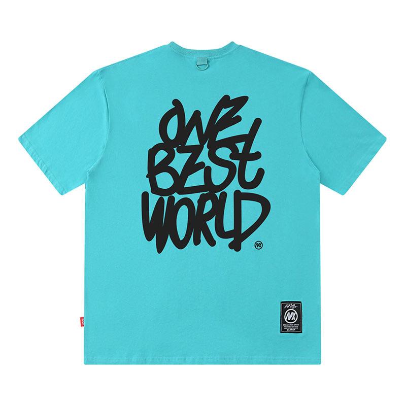 European And American Smiley Face Printing Street Tide Brand Casual Loose Cotton Short-Sleeved T-Shirt Men'S And Women'S High Street