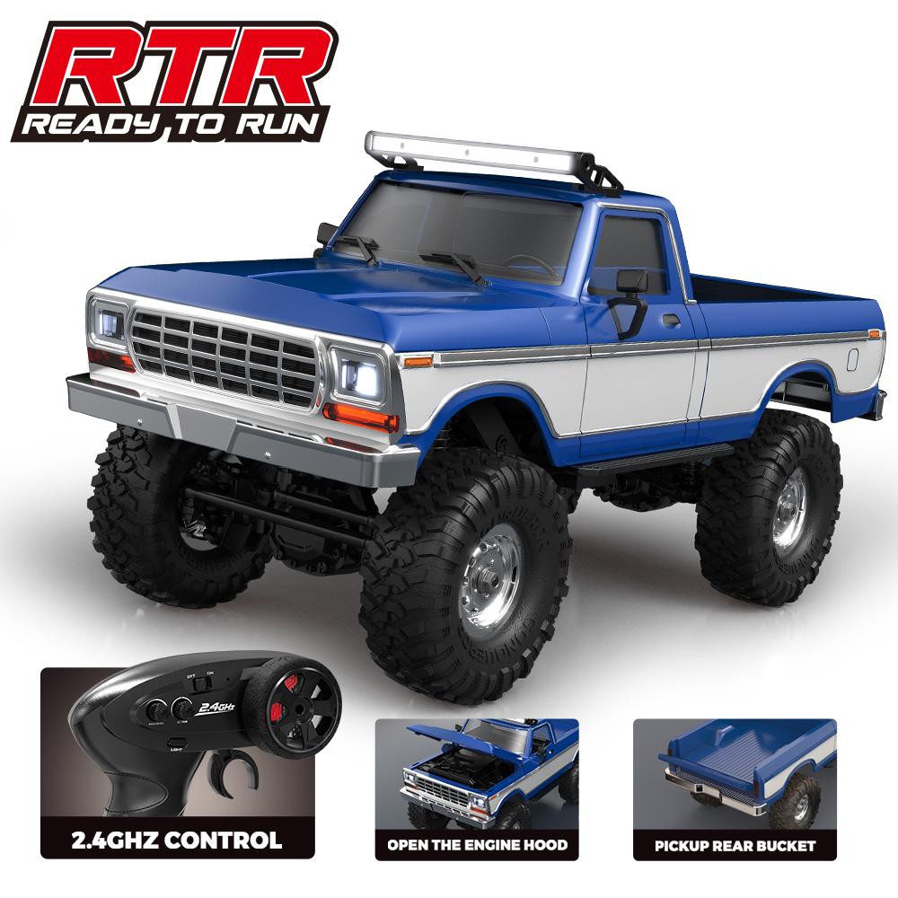 1:16 4WD Rc Car Full Scale 2.4G Off-Road Remote Control Cars With LED Monster Trucks Race Cars Model Toys For Kids Adult Gifts