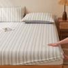 A-Class Full Cotton Double-Layer Wrinkled Yarn Fitted Bed Sheet