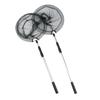 1.5M/1.7M Fishing Net Aluminum Alloy Telescopic Rubber Handle Fishing Net Foldable Sea Mesh Pole For Carp Fly Fishing