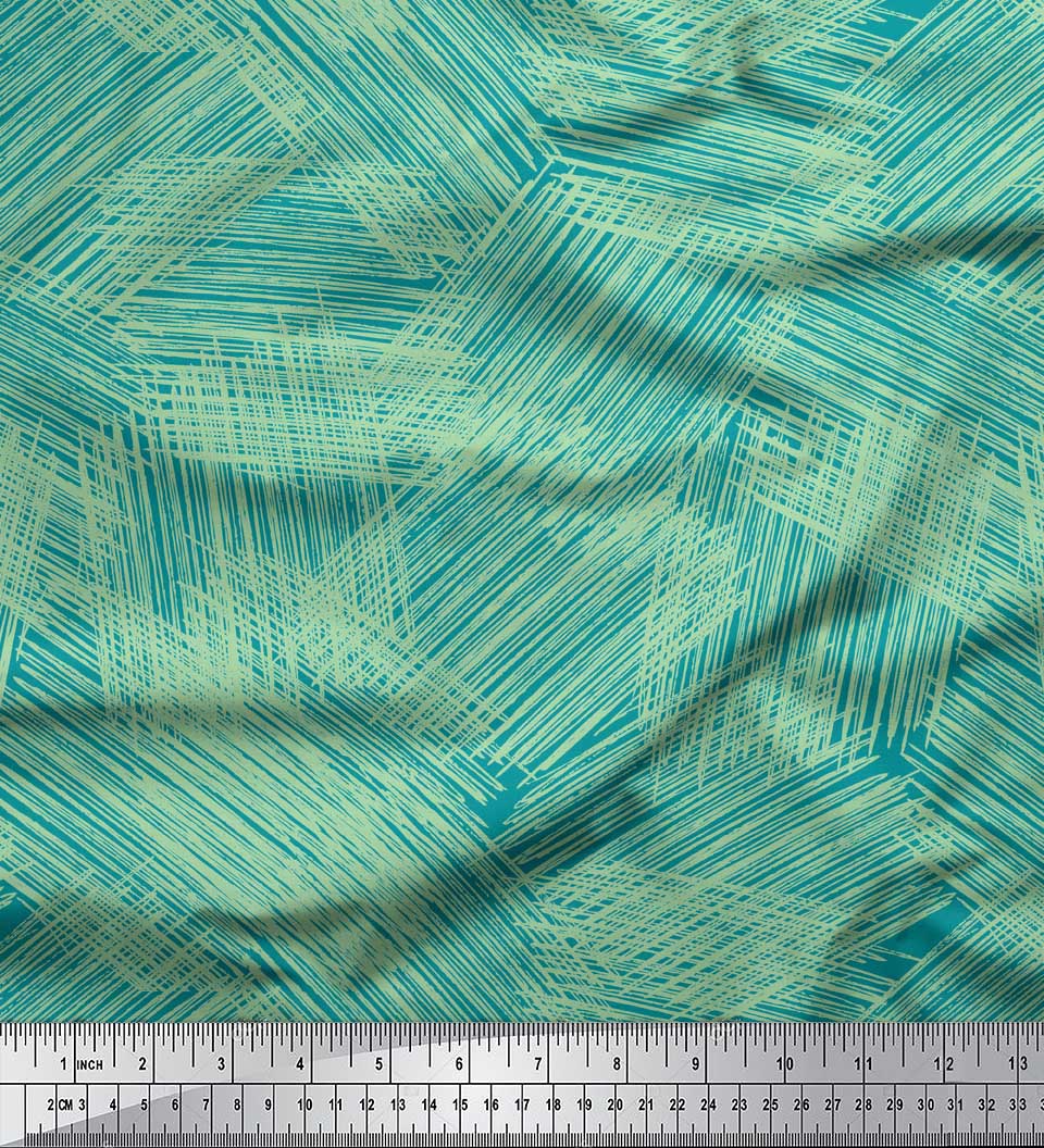 

Тканина Soimoi Red Japan Crepe Satin Abstracts Abstract Printed Fabric 1 метр 42 дюйма 42 Inch Wide - Poly Crepe зелений