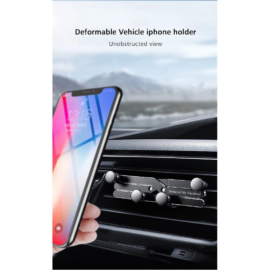 Gravity Car Phone Holder Cell Phone Stand Support GPS Telefon Mount For iPhone 12 13 Pro Max Xiaomi Mobile Phone Charging Holder