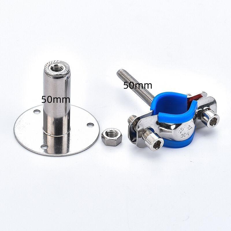 

30-50mm Adjustable Rod Fit 19-108mm OD Tube 304 Stainless Pipe Hanger Bracket Clamp Support Clip With Base Plate Fit 19-22mm OD Tube