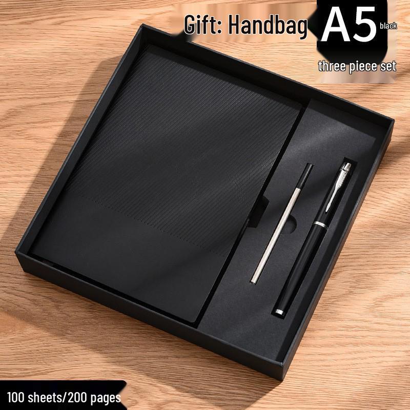 A5 Thickened Custom Leather Notebook: High-Value Business Diary with Optional Logo Printing