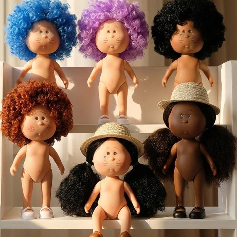 Adorable 24cm Plastic Potato Doll for Kids Creative Play Safe Easy Clean Home Decors Toy for Children Over 3 Years Old