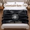 Red Hot Chili Peppers Printed Flannel Blanket Custom Name Text Soft Warm Throw For Bedroom Holiday Gift