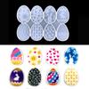 Diy Easter Egg Bunny for Key Pendant Decorative Silicone Mold Easter Day Series Charms Resin Casting Mold for Home Decor