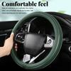 Steering Wheel Cover, Breathable Anti-Slip Car Steering Wheel Protector-Beige