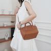 Fashion New Lambskin Hand-woven Handbag Wholesale Casual Versatile Vegetable Basket Genuine Leather Women's Bag Messenger Bag