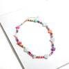 Bohemian Colorful Butterfly Fruit Shape Beaded Strand Necklaces for Women Boho Pearl Chokers Necklace Summer Handmade Jewelry