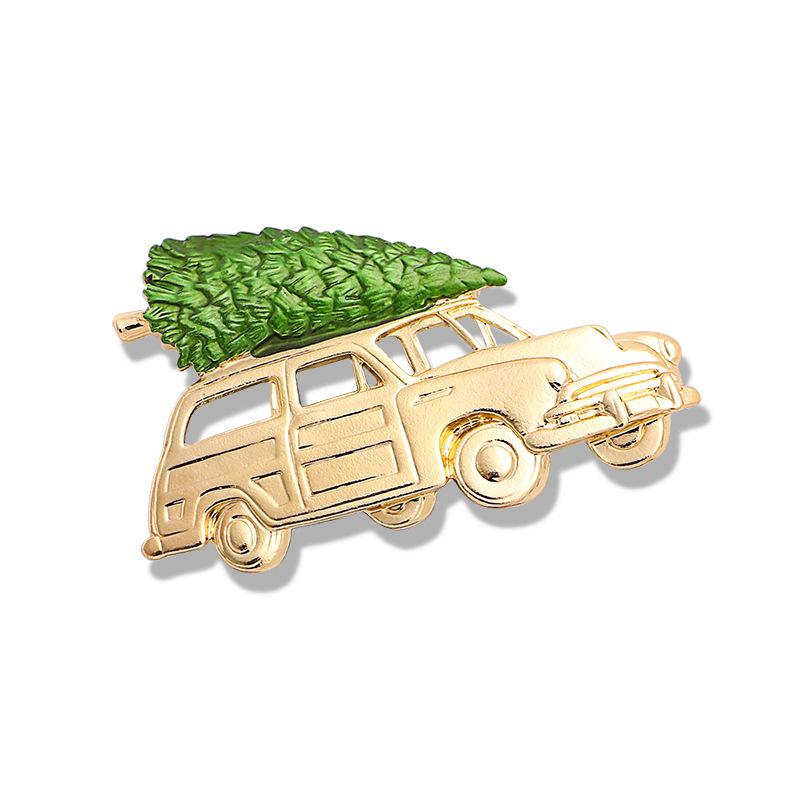 Brooch Christmas Brooch Deer Snowman Christmas Tree Corsage Alloy Diamond Versatile Clothing Accessories