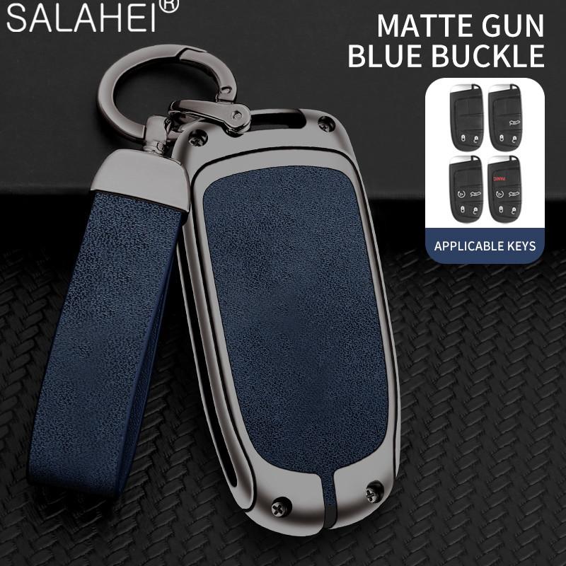 Autoschlüsselabdeckung Fall Shell Schlüsselanhänger für Jeep Grand Cherokee WK2 KL Wrangler JK Renegade Commander Compass 2018 2022