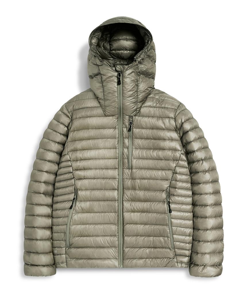 Minimalproject Silent See-Through Hooded Lightweight Down Jacket Mpj112 [Orange]