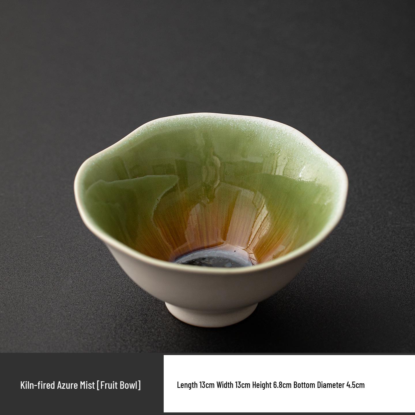 Exquisite Ceramic High-Footed Fruit and Snack Display Plate