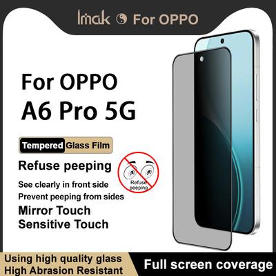 Für OPPO A6 Pro 5G Glas IMAK Sichtschutz Panzerglas Vollbildabdeckung Folie
