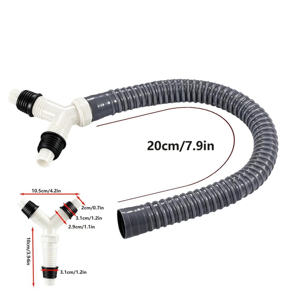 Appliance Drain Hose Splitter Leak-Proof Tight Fit Converter Drain Hose Tee Fitting for Dishwasher for Air Conditioner Tight
