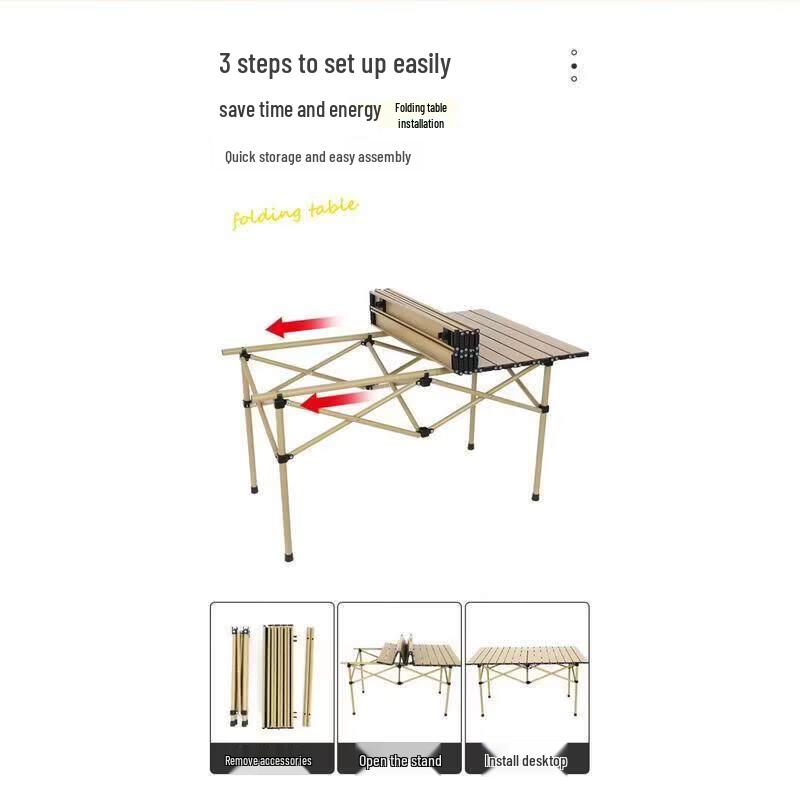 Portable Adjustable Height Outdoor Table