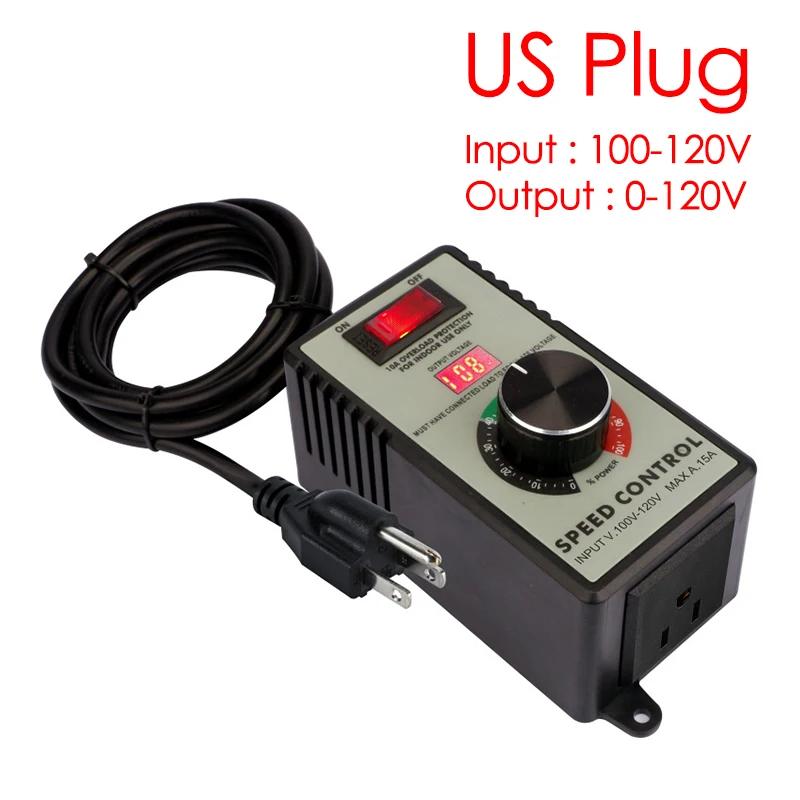 

Регулятор швидкості двигуна змінного струму 220 В Електричний маршрутизатор Витяжний вентилятор Млинок Дриль Перемикач регулятора напруги Світлодіодний дисплей 110 В