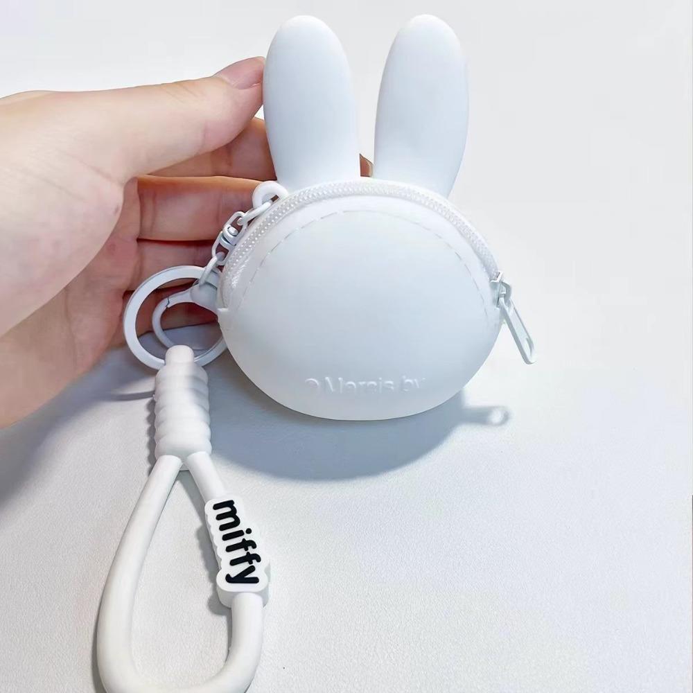 Miffy Boris Silicone Coin Purse Cute Cartoon Mini Earphone Bag Pendant Coin Storage Bag Toy Gift for Gril