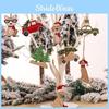 Country Wooden Christmas Tree Animal Car Hanging Ornament Home Decor Gift Accessory Carved Wood Slice