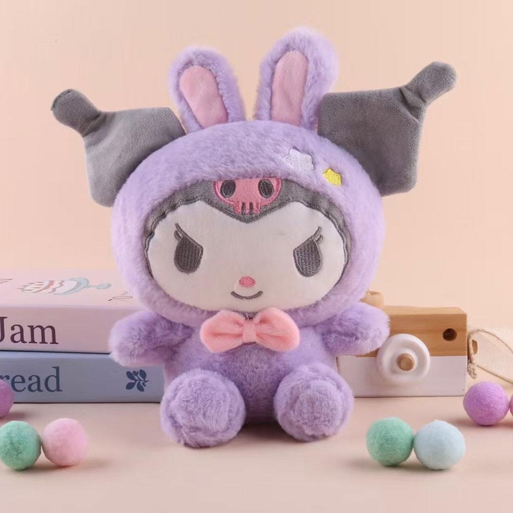 

Новая 25 см плюшевая кукла Sanrio игрушки каваи Hello Kitty Kuromi Melody Cinnamoroll мягкая набивная плюшевая игрушка аниме игрушка подарок для детей