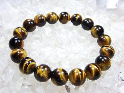 Good Eye Natural Stone Bracelet for Purifying Money Success Protection from Leaf Stone Luck [Large Tiger's Stone] [Power Men] [Pebble Quartz] <Career