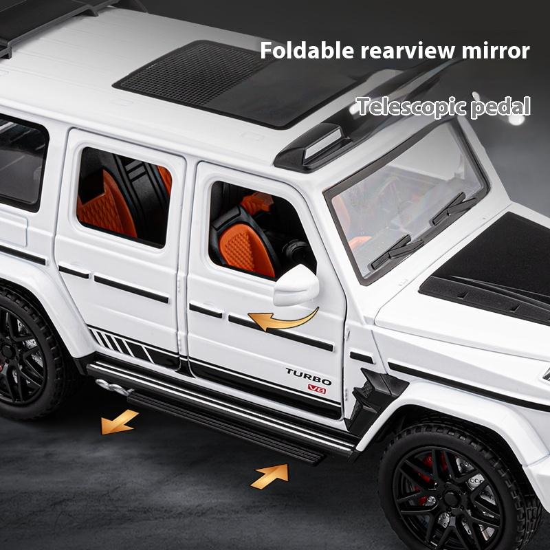 1/22 Scale Metal Diecast Brabus G800 Toy Cars Models Rubber Tires SUV Vehicles Toys 6 Doors Opened Off-road Collection Model Boys Gifts