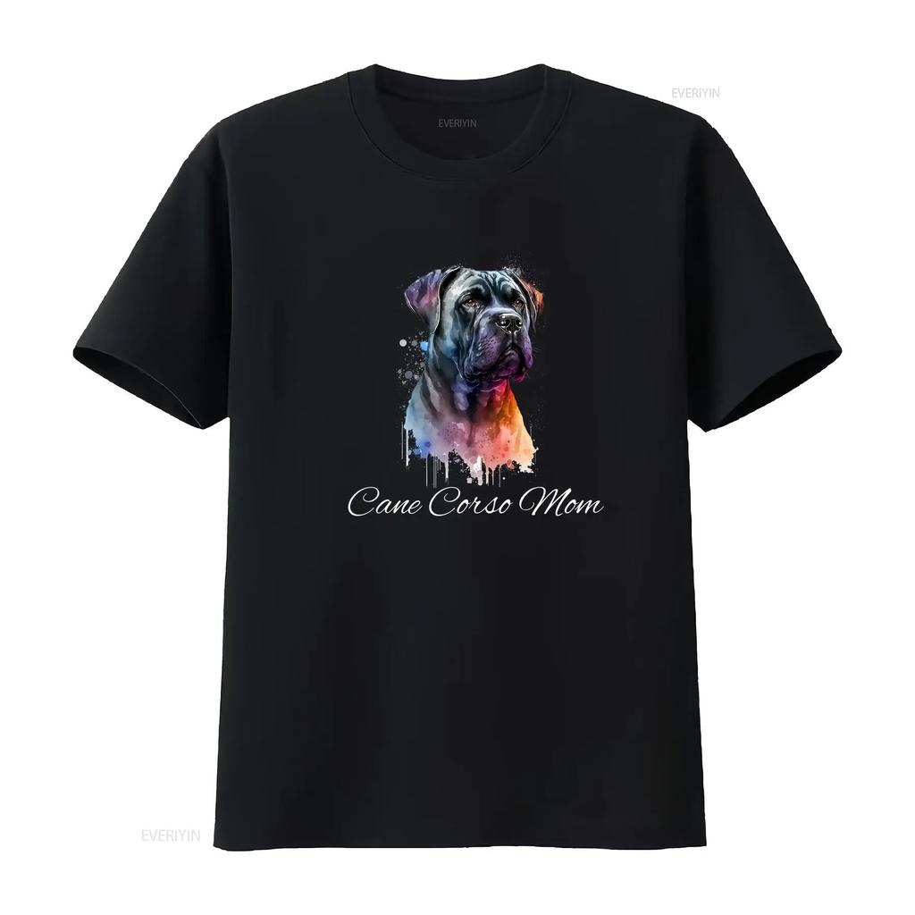 Cane Corso Mom T Shirt Dog Lovers vintage Washed streetwear Breathable Soft fashion Slightly homme designer clothes Stylish