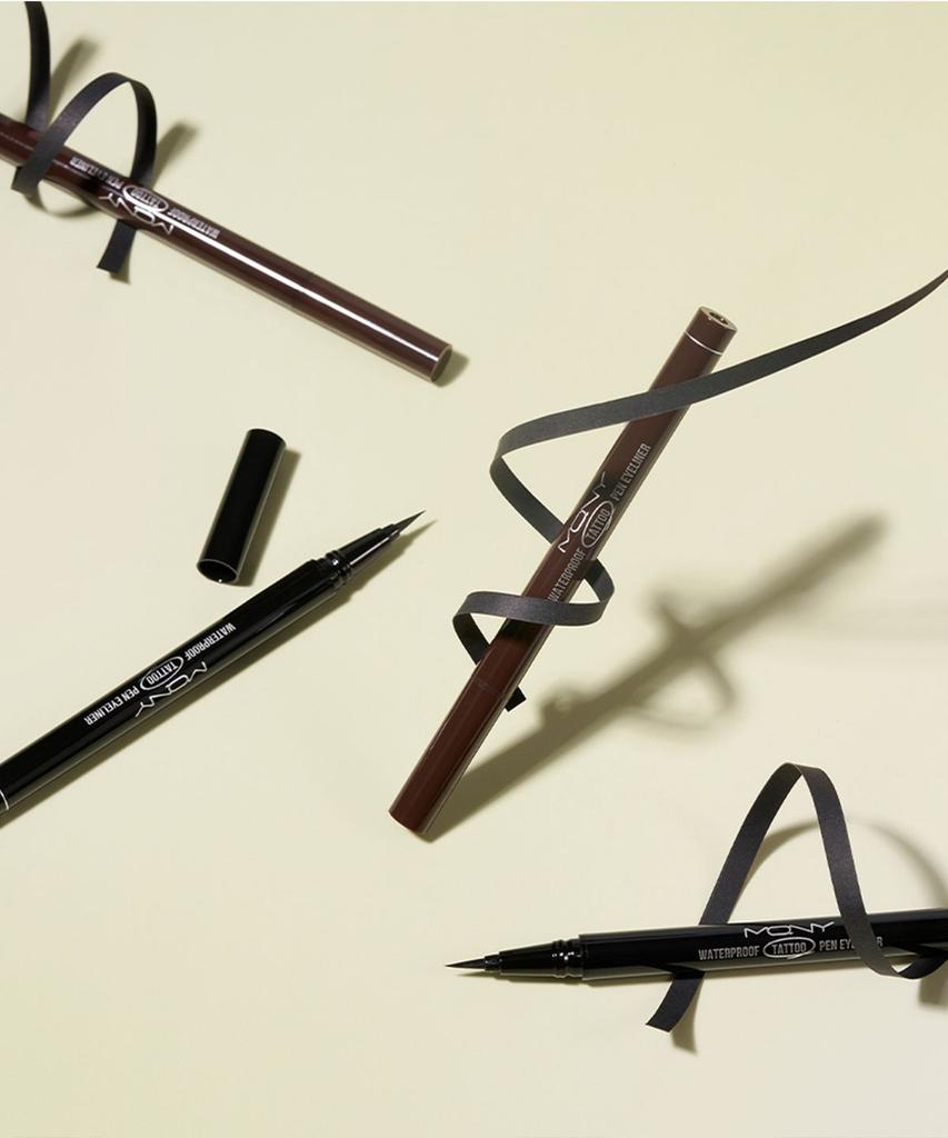 [2 Pieces] Waterproof Tattoo Pen Eyeliner / Mechanical Liquid Brush Pen Eyeliner 0.5g