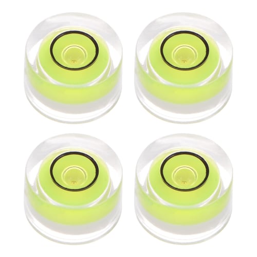uxcell Round Bubble Level, 10x6mm, Mini Circular Bullseye Level for Leveling Cameras, Tripods, Telescopes, Workshop Turntables, and Picture Frames, Li
