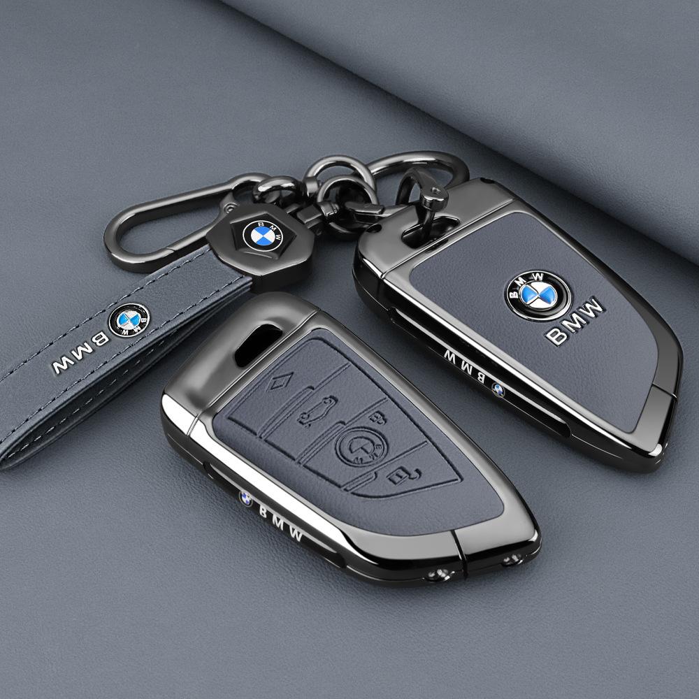 Styling Zinc Alloy Car Key Cover Case Holder For BMW 1 3 7 Series X1 X3 X5 X6 X7 F20 F15 F16 F48 G20 G30 G01 G02 G05 G11 G32