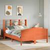 VidaXL Bunk Bed Without Mattress Wax Brown 135x190 Cm Solid Pine 3323115