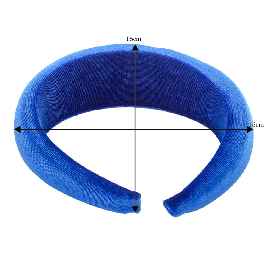 Haimeikang New Padded Headbands For Women Wide Velvet Bezel Hair Band Hair Hoop Girls Sponge Thick Solid Color Hair Accessories